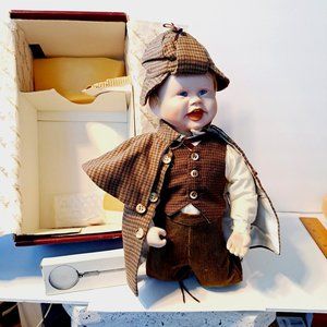 Edwin Knowles Porcelain Doll- Little Sherlock Holmes - Born To Be Famous